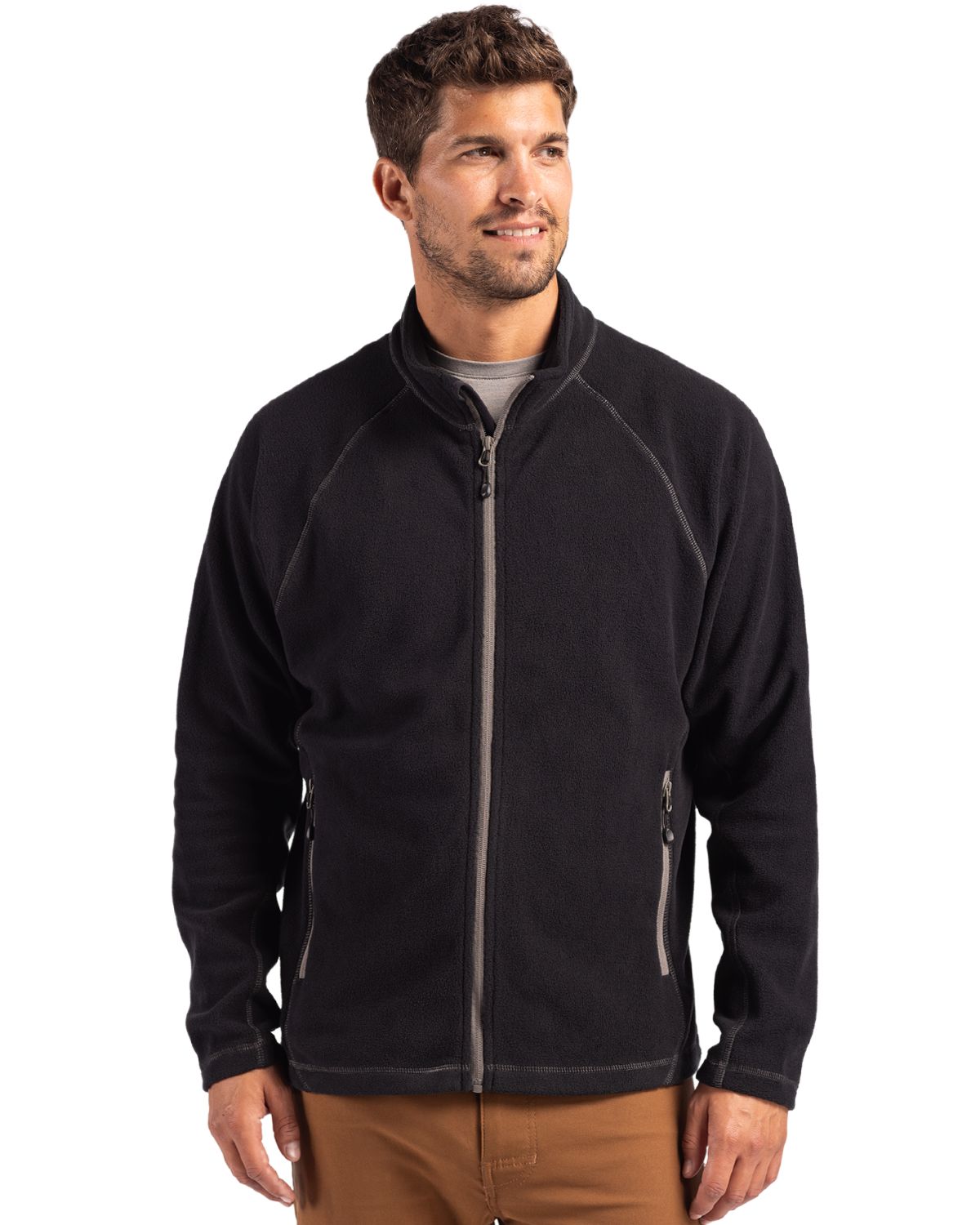 Powder Fleece Full Zip Mens Jacket