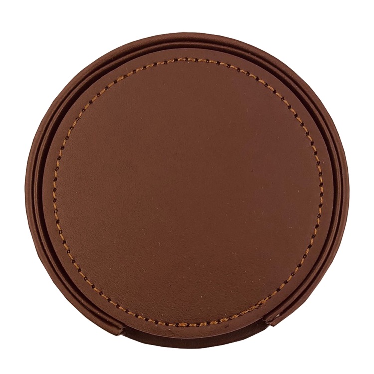 Franklin Leather Coaster Set of 6 11
