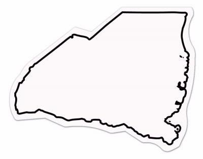 South Carolina State Shape Magnet - Full Color 2