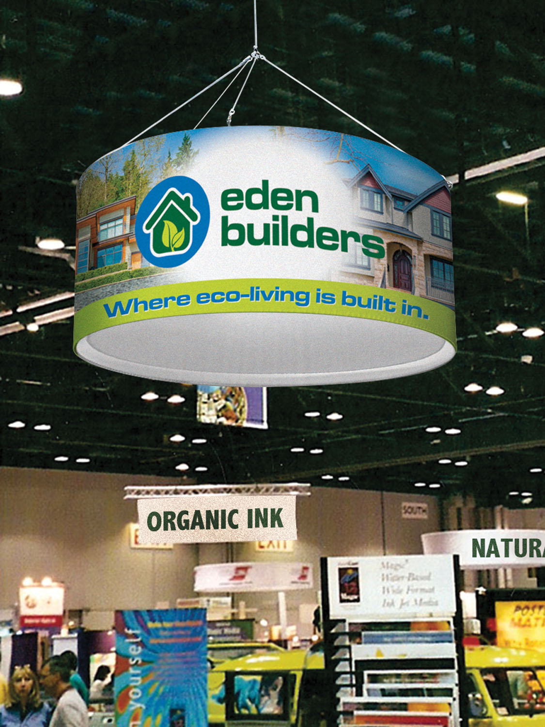 6' Round EuroFit™ Hanging Banner Kit 11