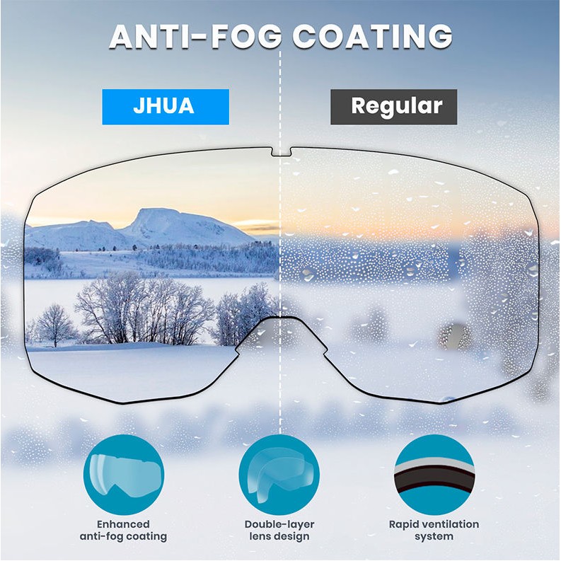 Anti-Fog UV Protection Ski Goggles 6