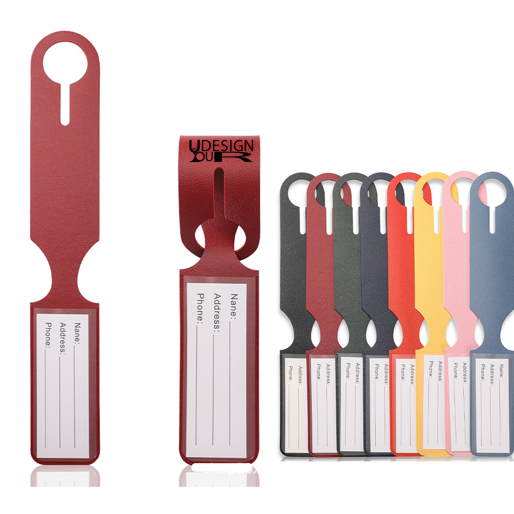PU Leather Luggage Tags 3