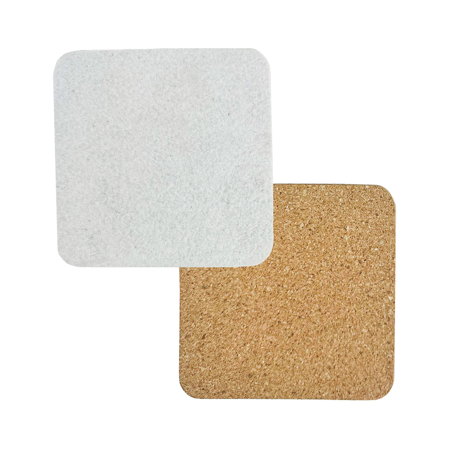 Full Color Square Felt & Cork Coaster 3