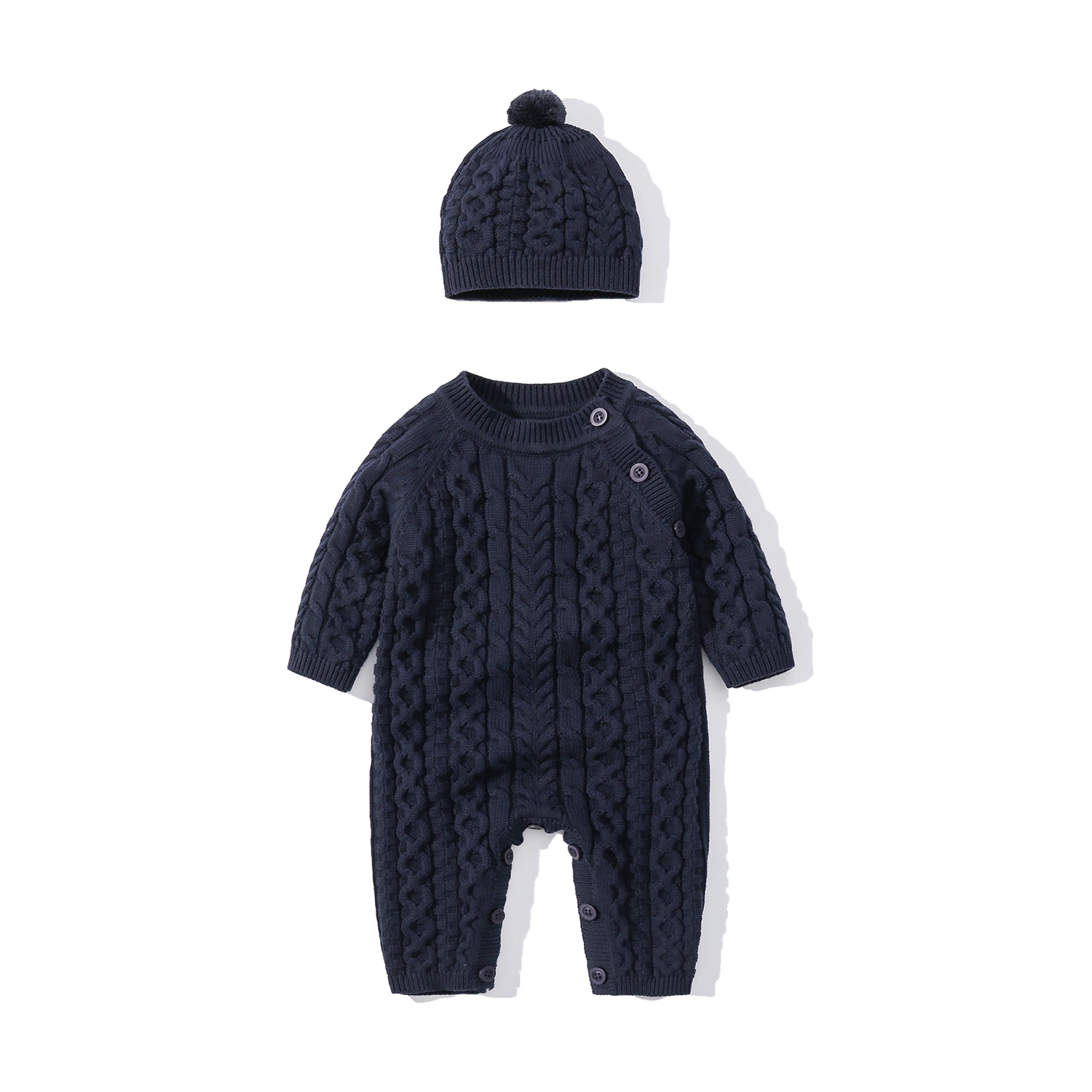Baby Long Sleeve Jumpsuit Clothes With Hat 6