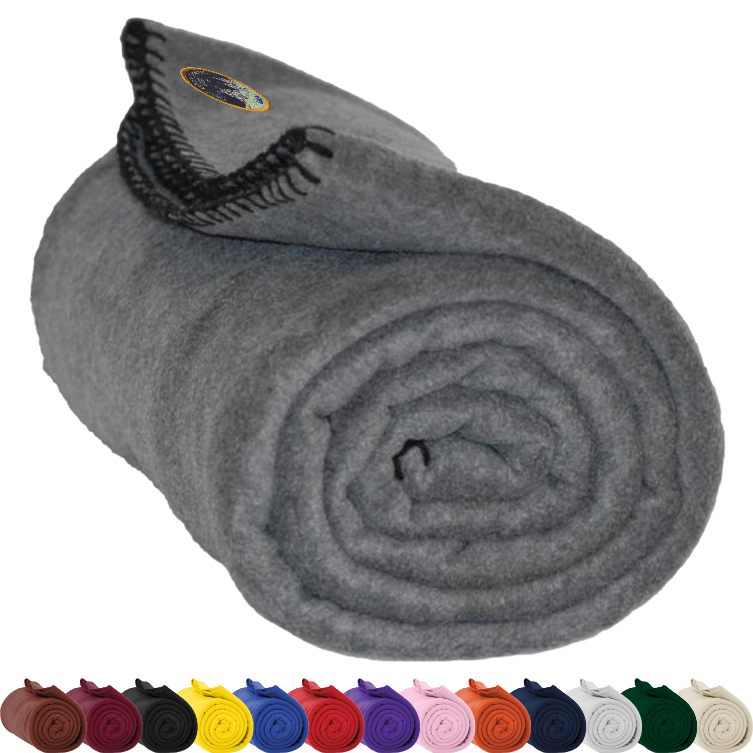 Polar Fleece Blankets w/ Custom Imprint USA Decorated (50" x 60") 3