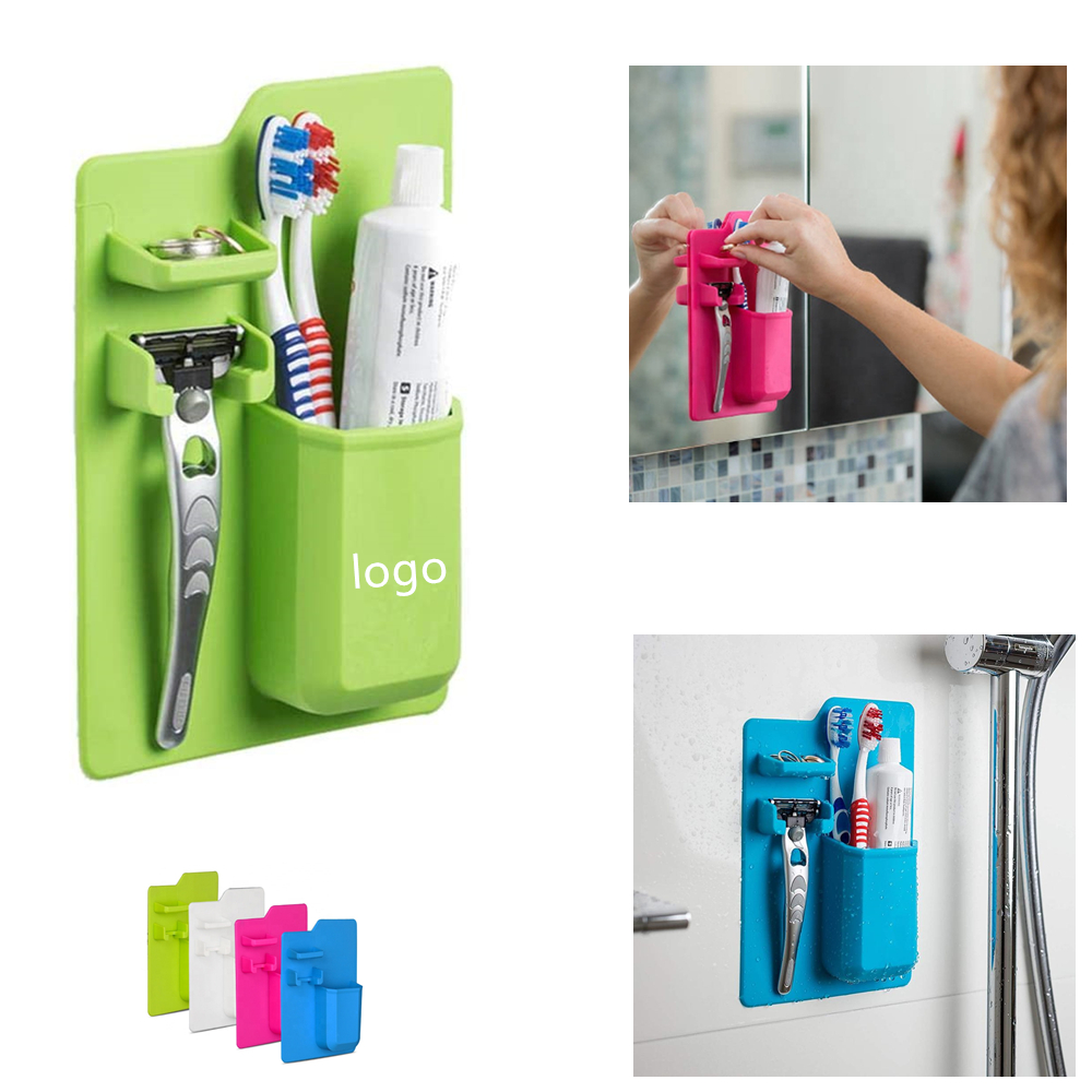 Silicone Toothbrush Razor Storage  Wall Wash Set 1