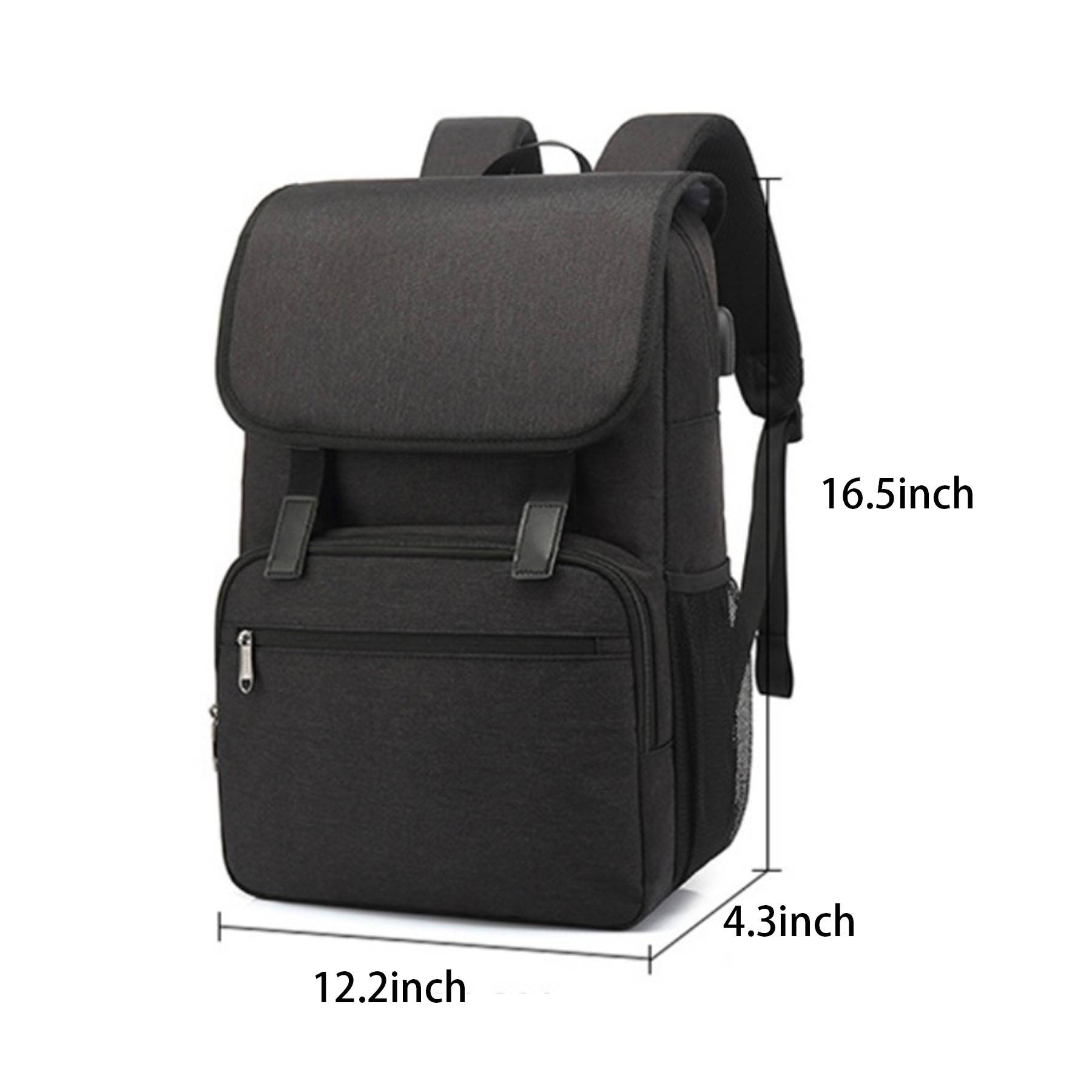 Polyester backpack waterproof with USB charging port 6