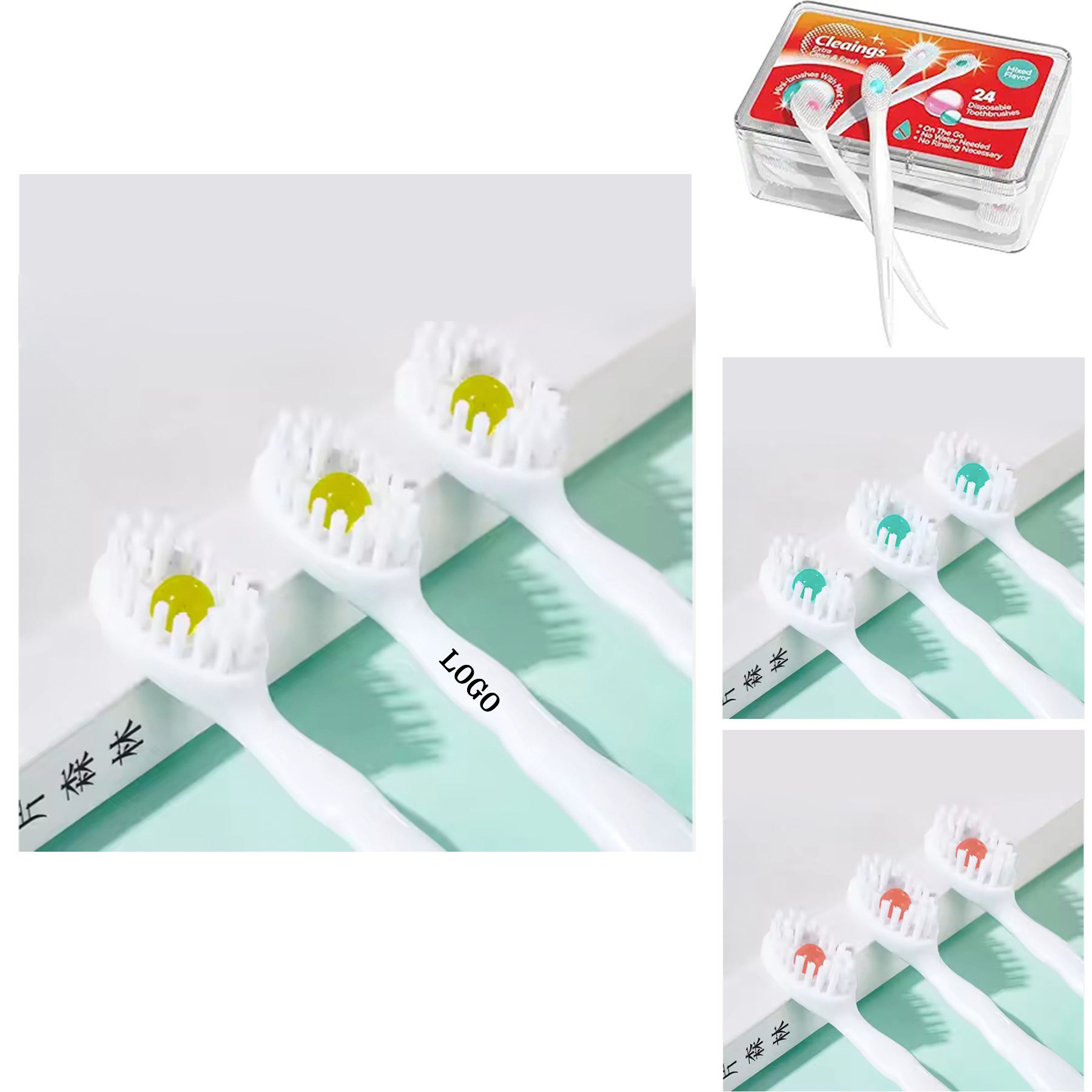 Disposable Toothbrush with Toothpaste 2