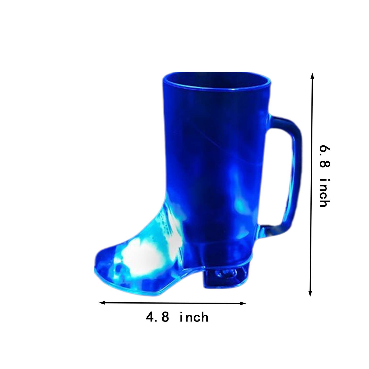 15Oz Plastic Light-Up Cowboy Boot Mug 3