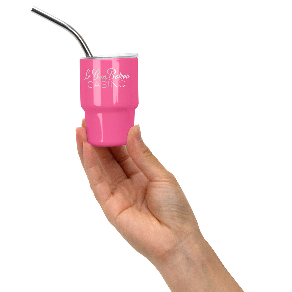 Mini Belmont 3 oz Double-Wall Stainless Steel Tumbler with Straw 1