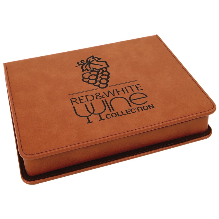 Rawhide Leatherette 4-Piece Wine Tool Set