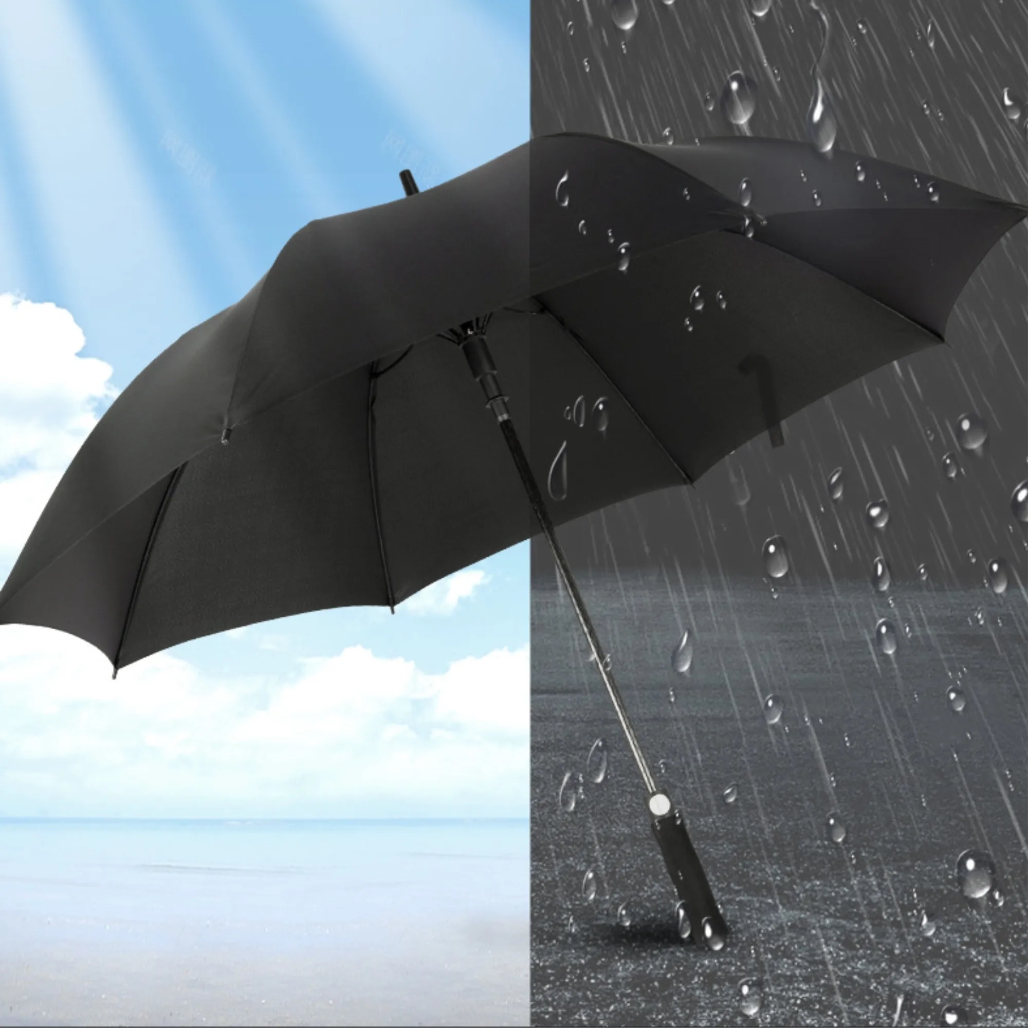 Large Straight Long Handled Automatic Golf Umbrella 3