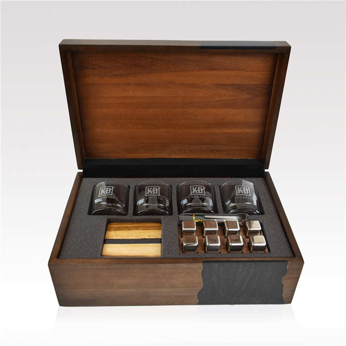 Mesa Well Mahogany Wood and Resin Box 8