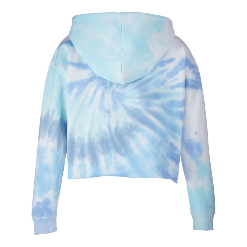 Tie-Dye Ladies' Cropped Hooded Sweatshirt 13