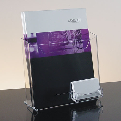 Single Pocket Brochure Holder with Business Card 8 5w