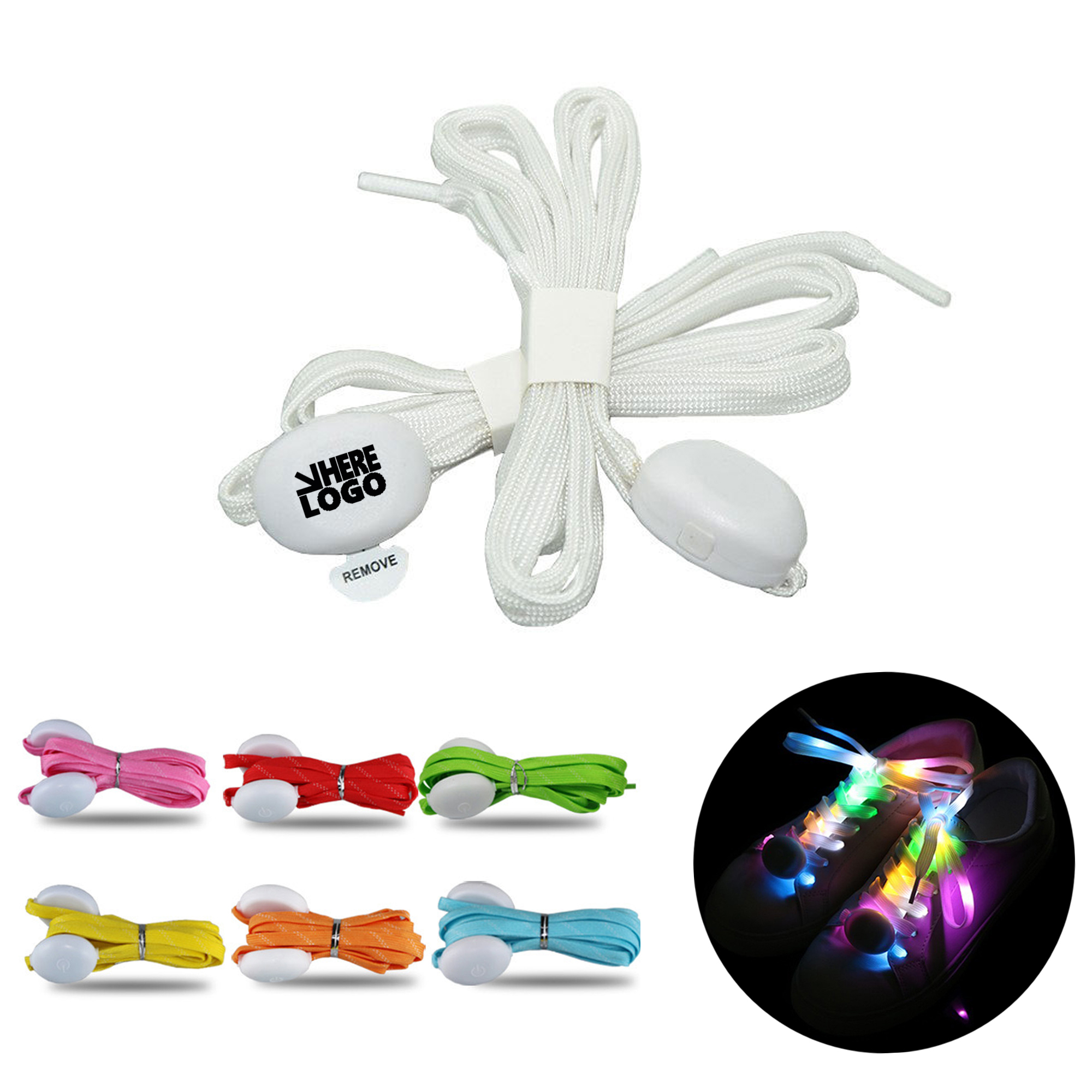 LED Multicolor Light-Up Shoelaces 2