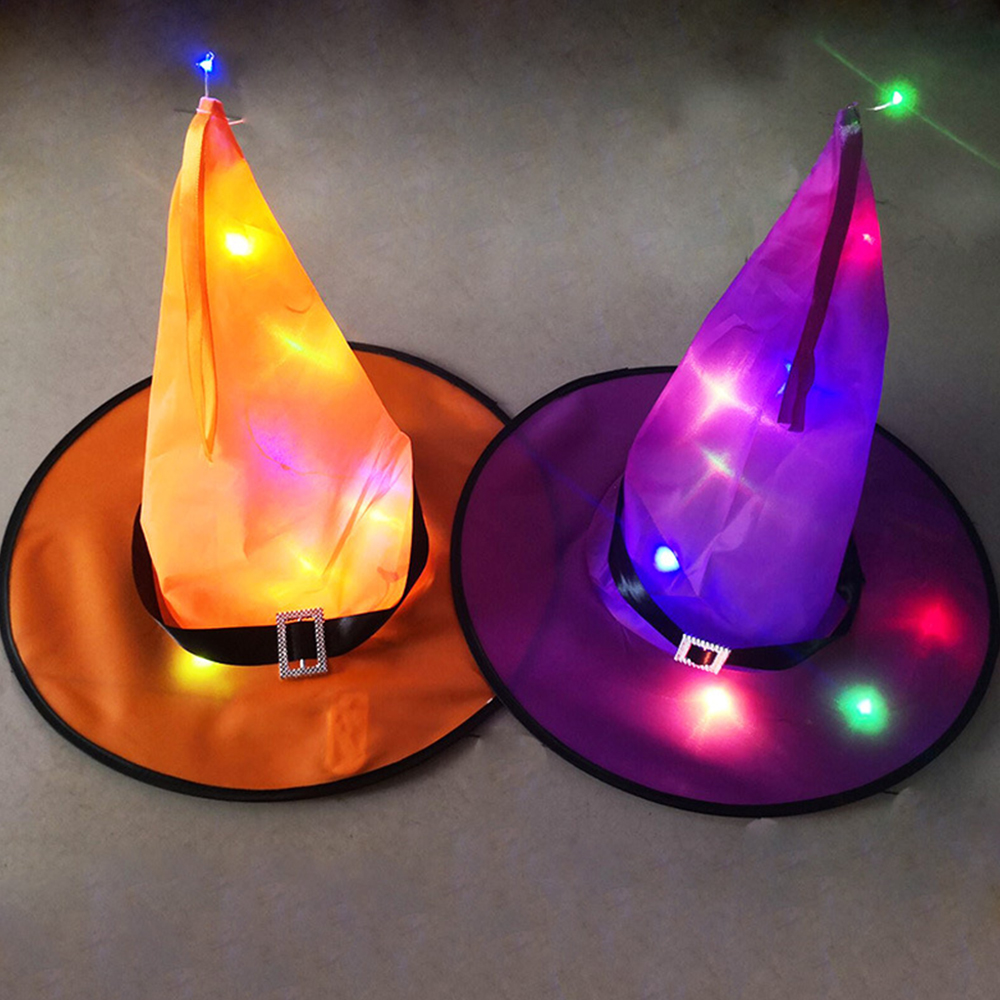 Halloween LED Luminous Wizard Hat 4