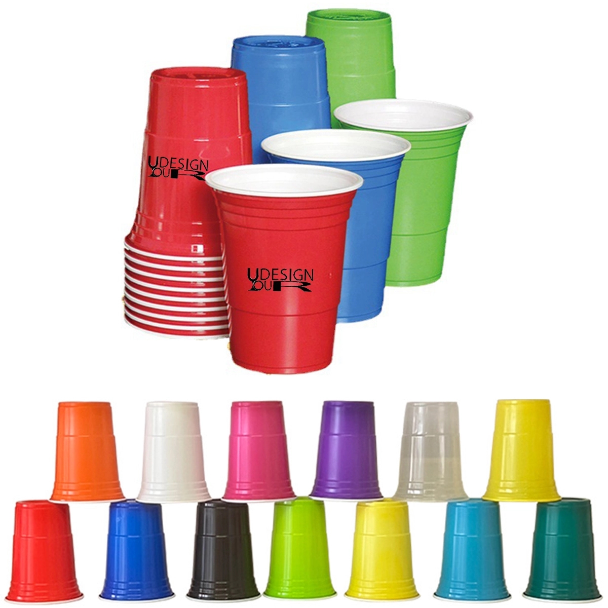 16 Oz. Promo Disposable Plastic Party Stadium Cup 9