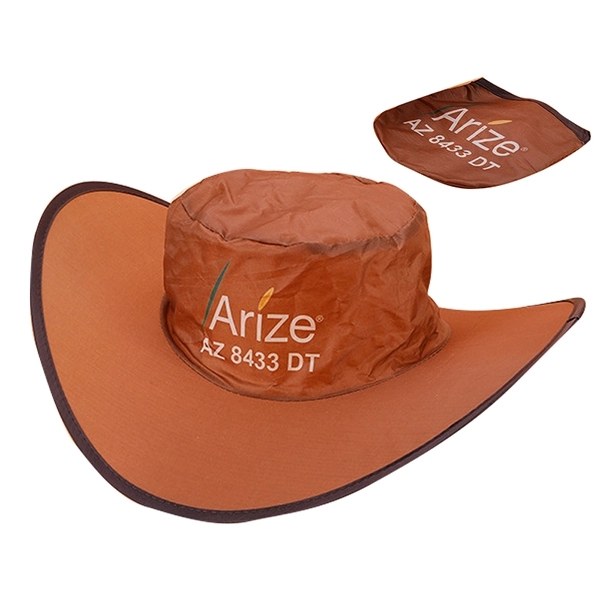 Foldable Cowboy Hat with Storage Pouch 1
