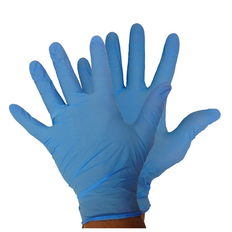 Nitrile Examination Gloves - Blue Medium 1