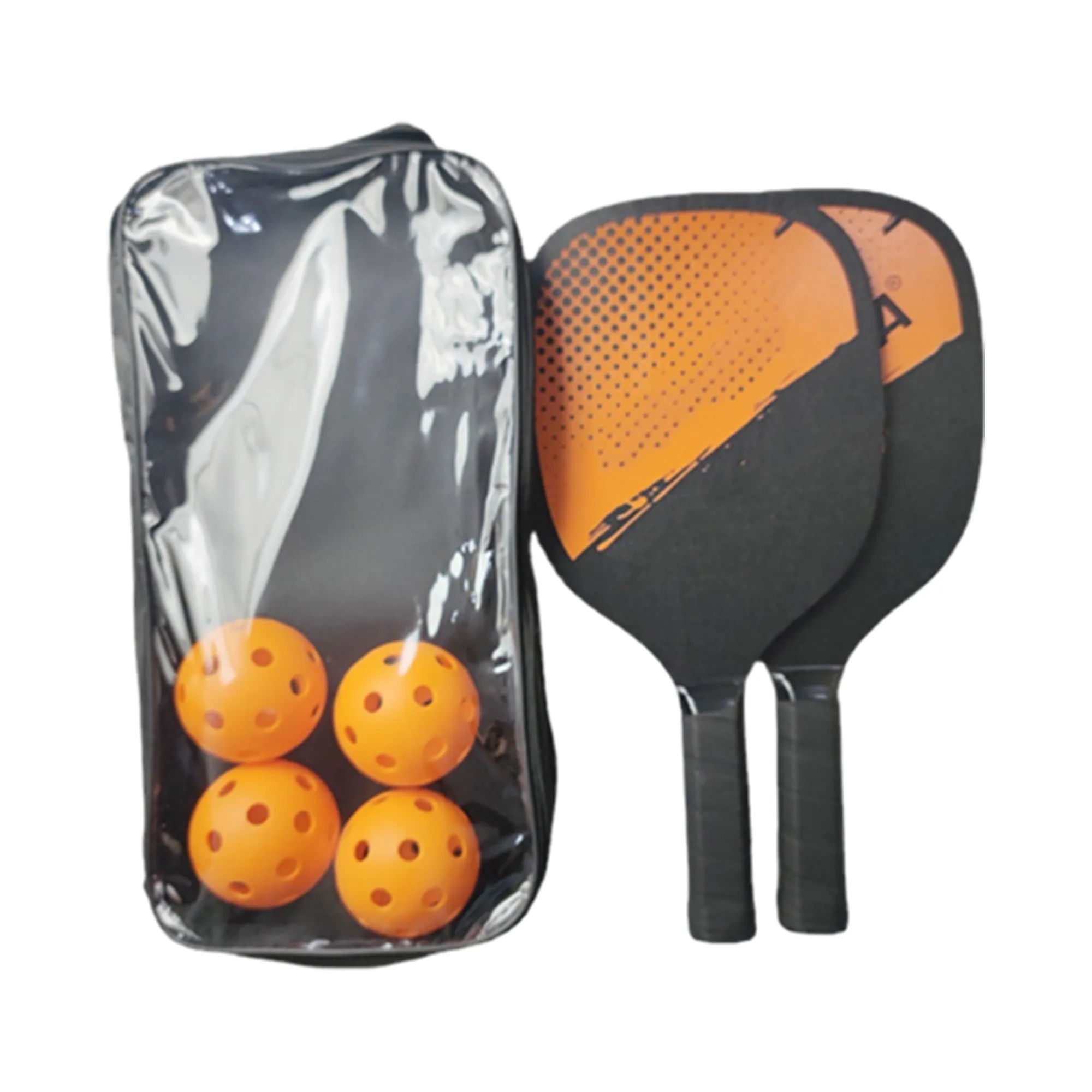 4 Pickleball Balls And 2 Rackets Set 3