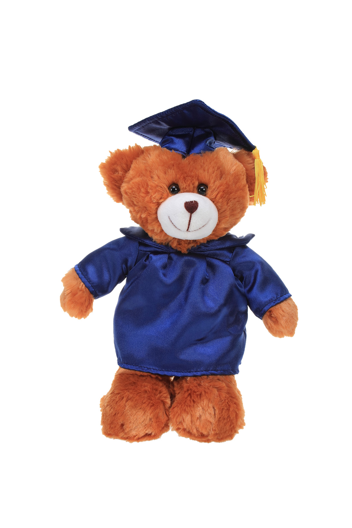 Soft Plush Mocha Teddy Bear in Graduation Cap & Gown 3