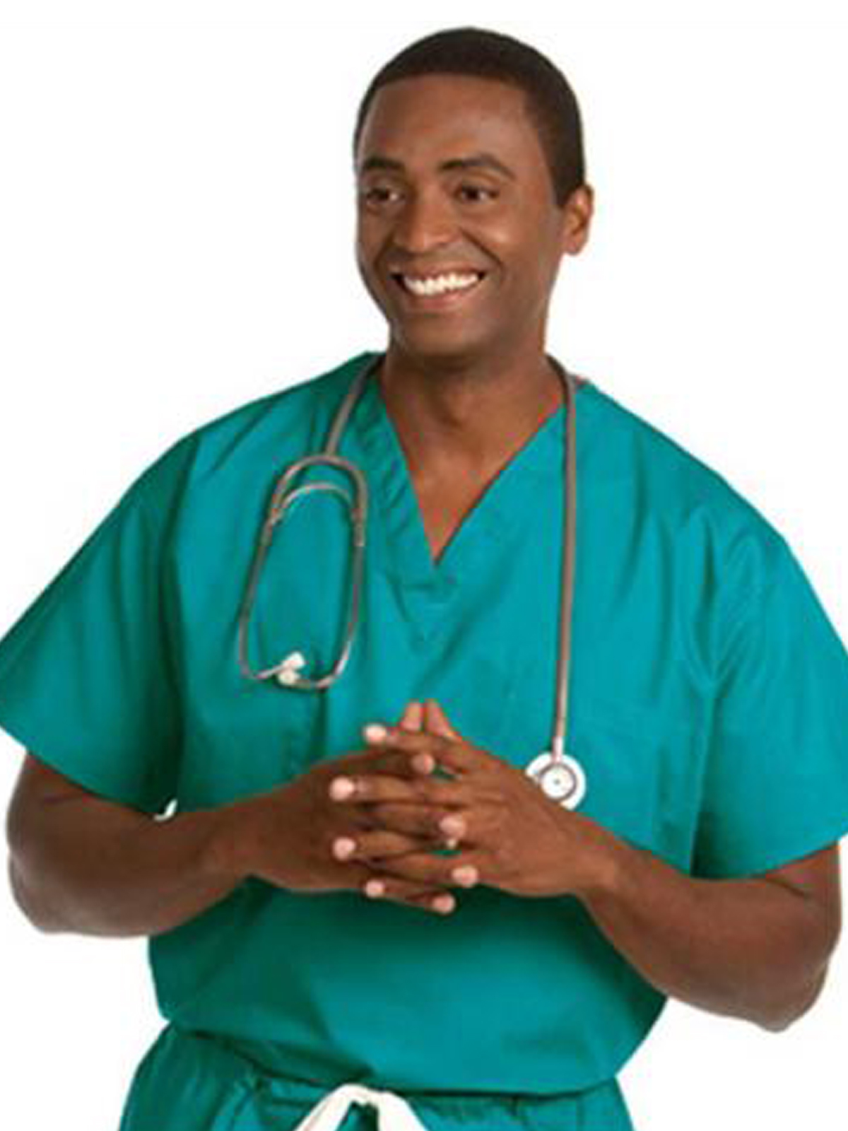 Fashion Seal Fashion Poplin - Unisex Reversible V-Neck Top in Teal