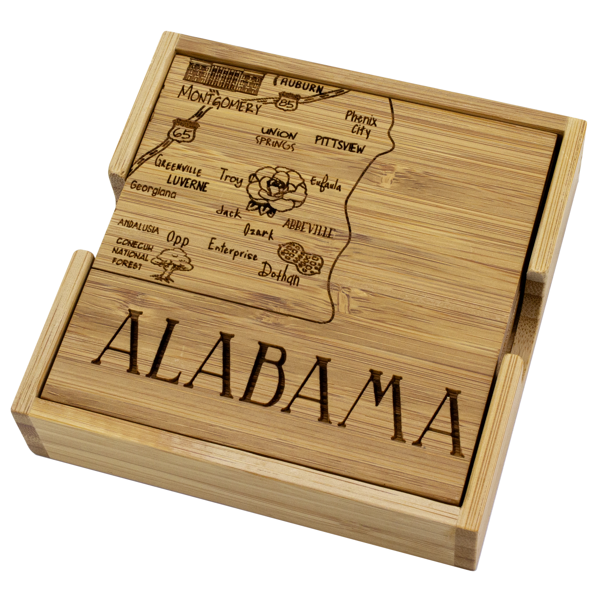 Alabama Puzzle Coaster Set 10