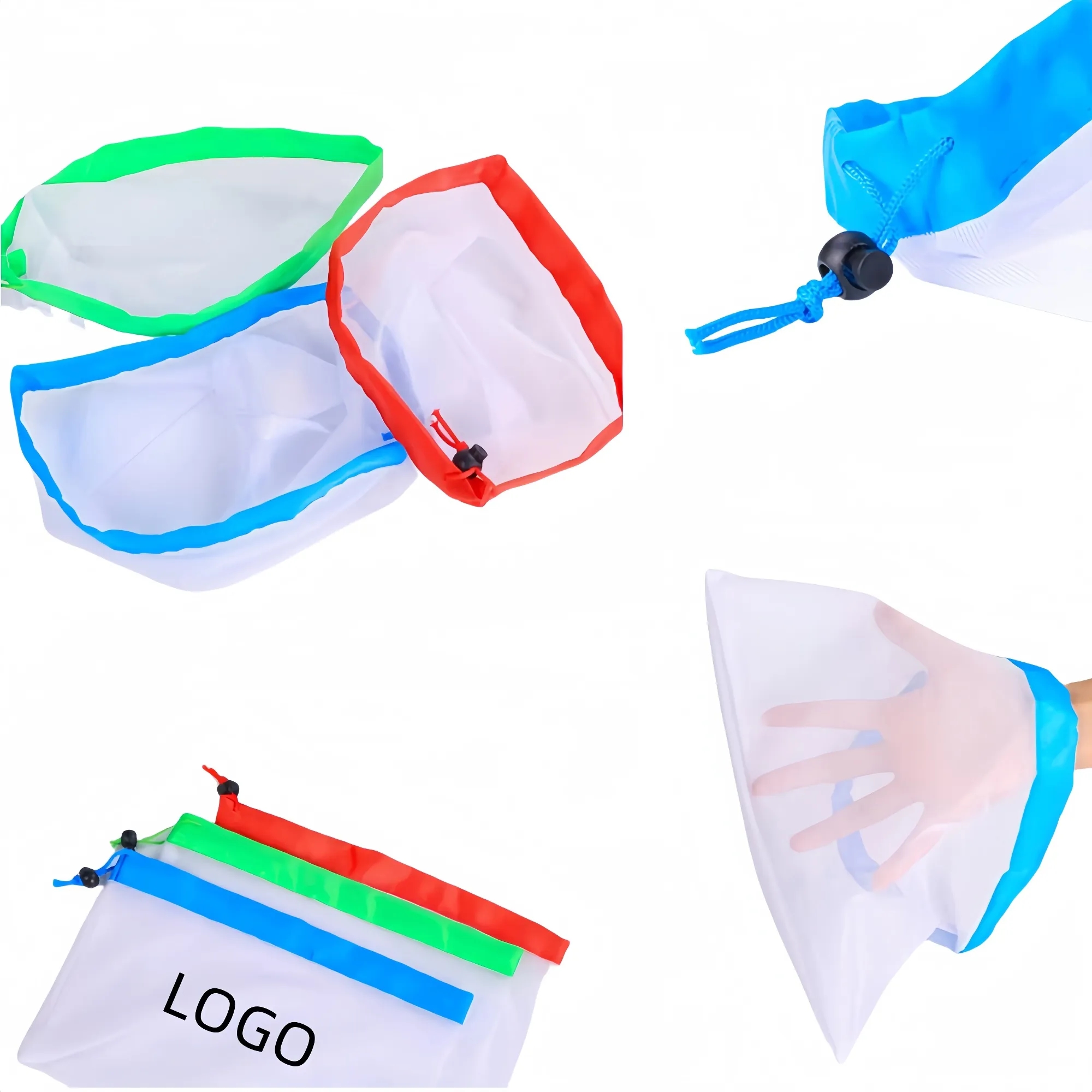 Fruit And Vegetable Drawstring Mesh Bag 2