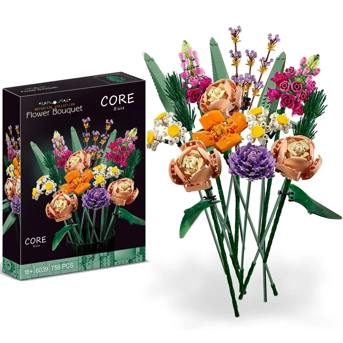 Botanical Collection Flower Bouquet Building Set 2