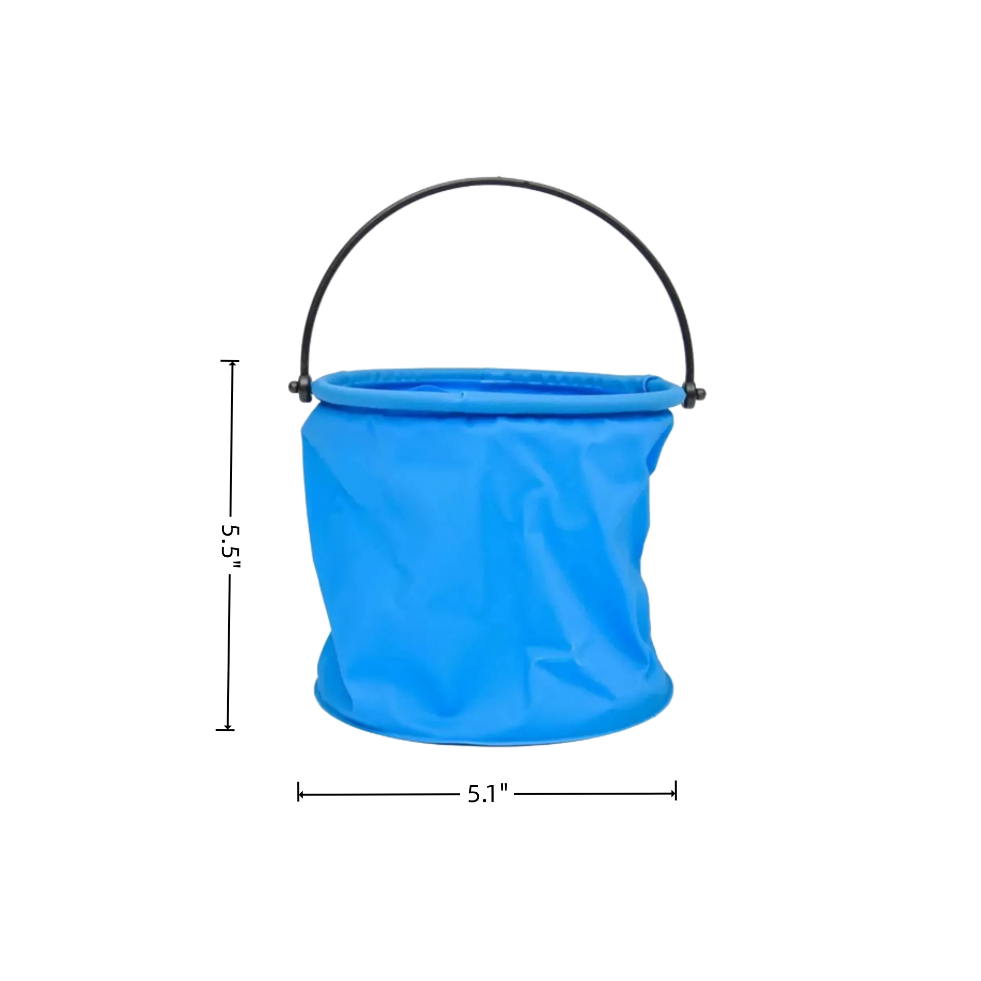 5.1" x 5.5" Portable Outdoor Folding Bucket For Household 2