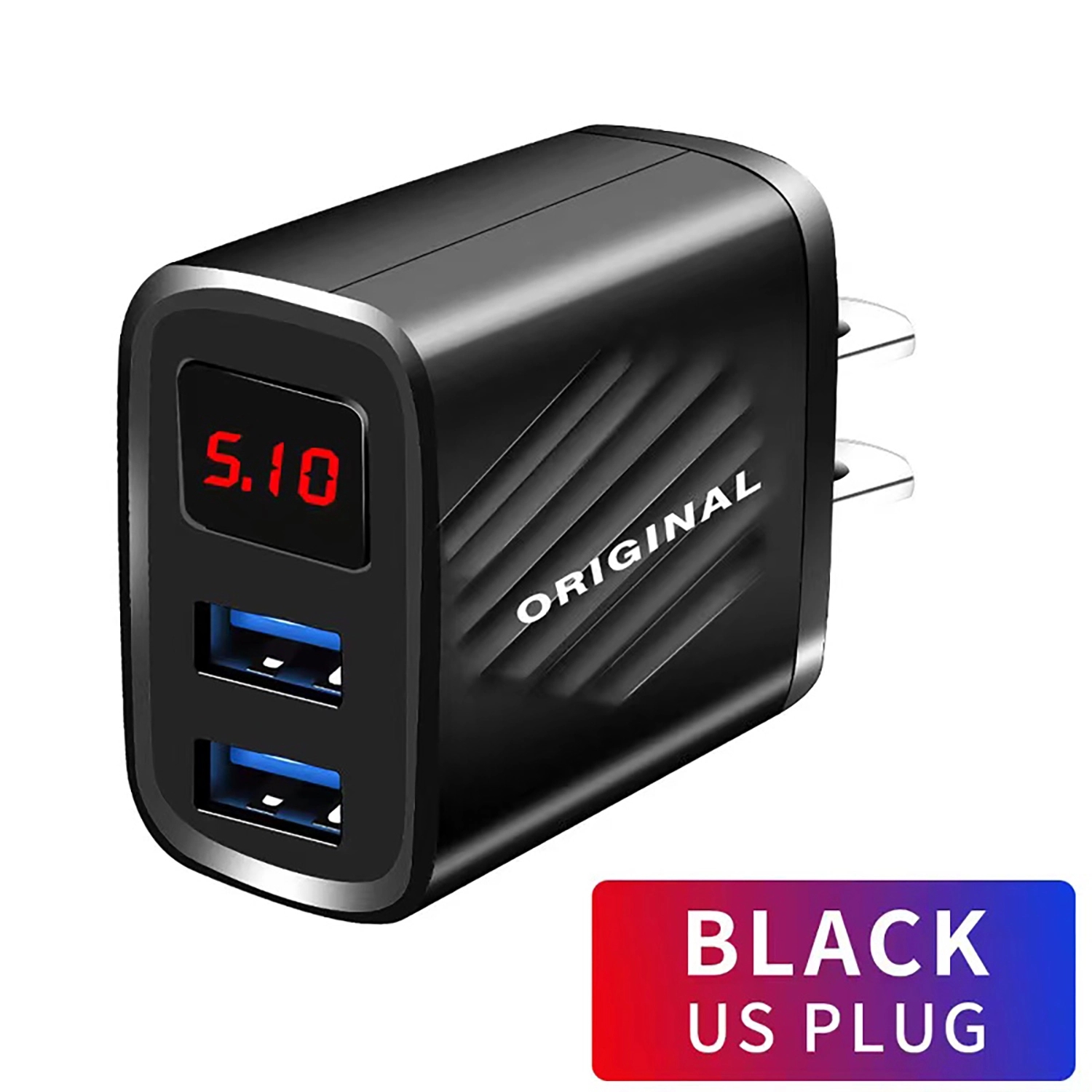 Wall Charger Two-Port Intelligent Digital Display 1