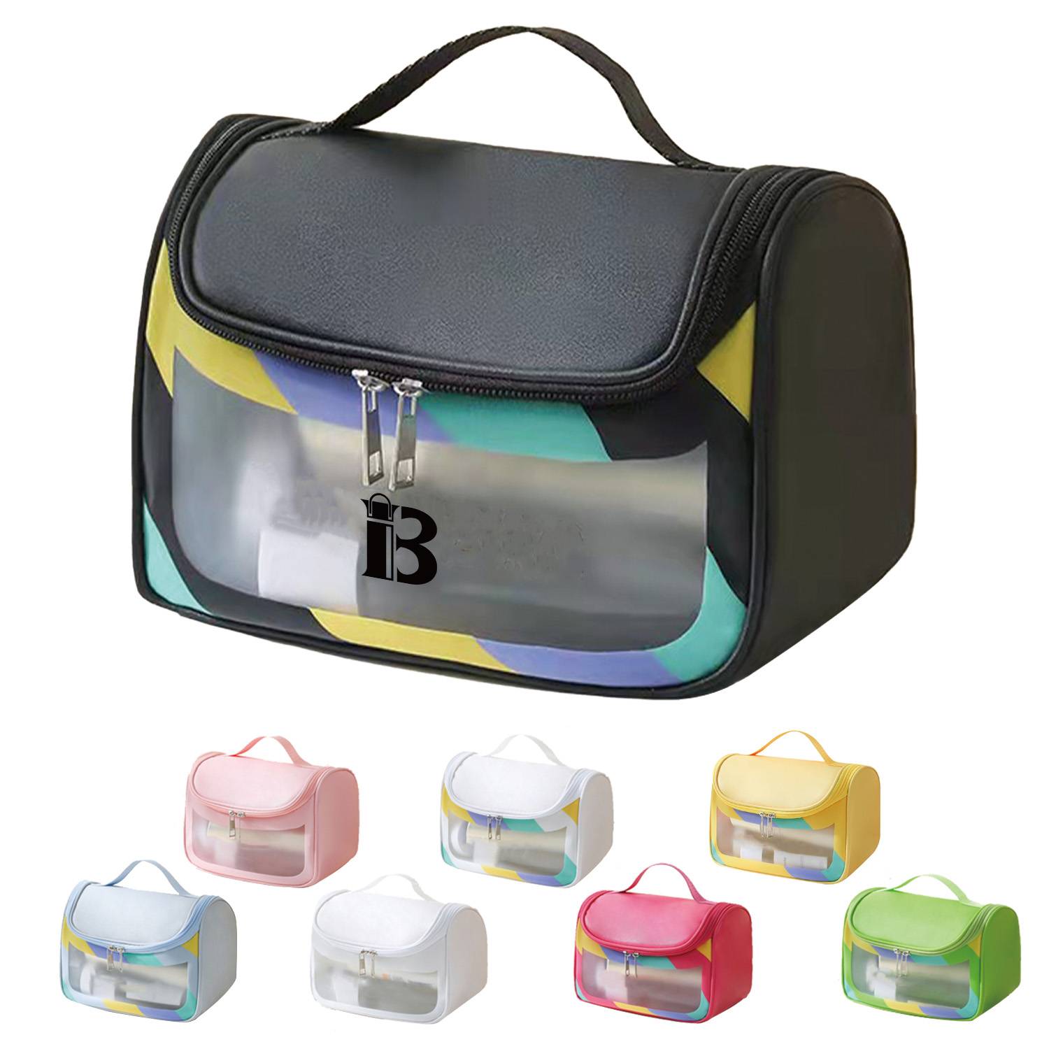 PVC/Pu Leather Clear Cosmetic Travel Bag 2