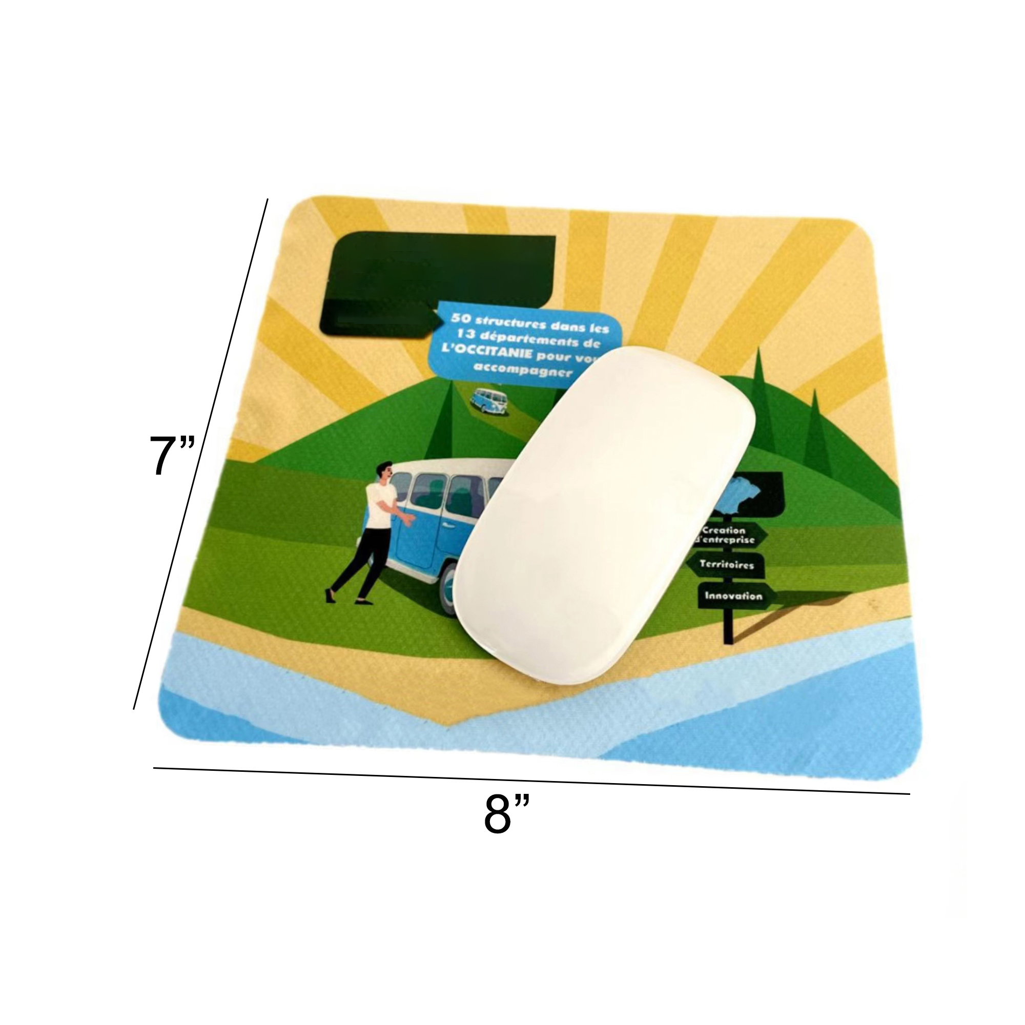 Microfiber Eyeglass Clean Cloth Mouse Pad 2