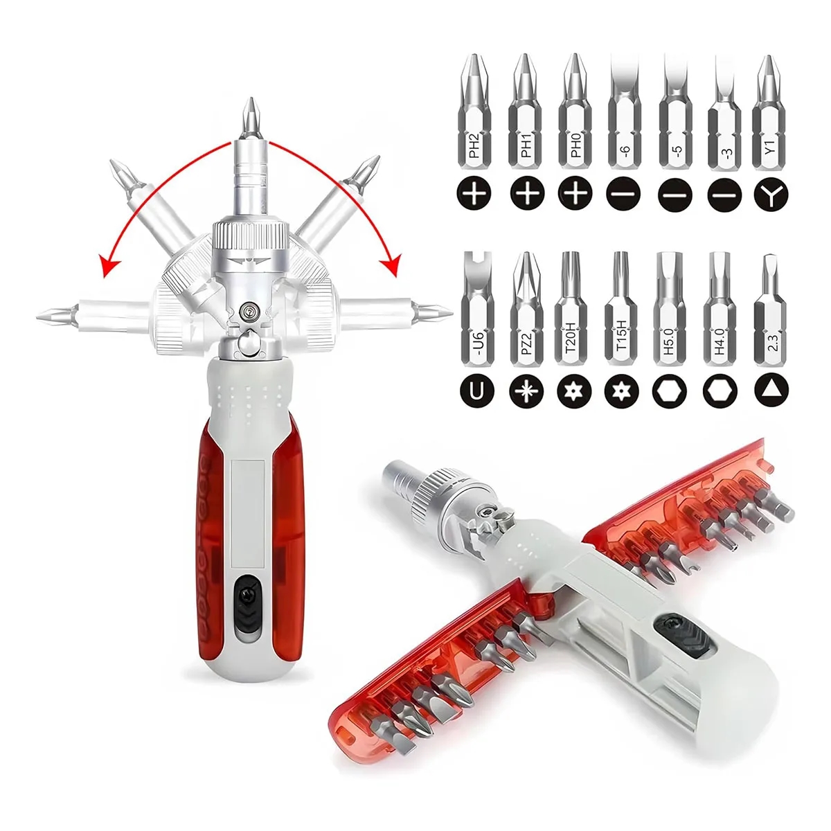 14-in-1 Portable Home Magnetic Ratchet Screwdriver Set 4