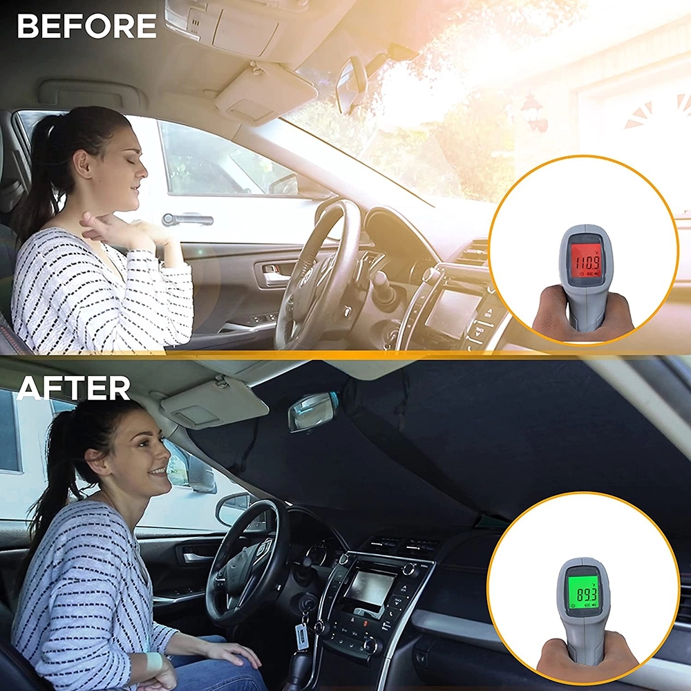 2-Piece Car Windshield Sun Shade 3