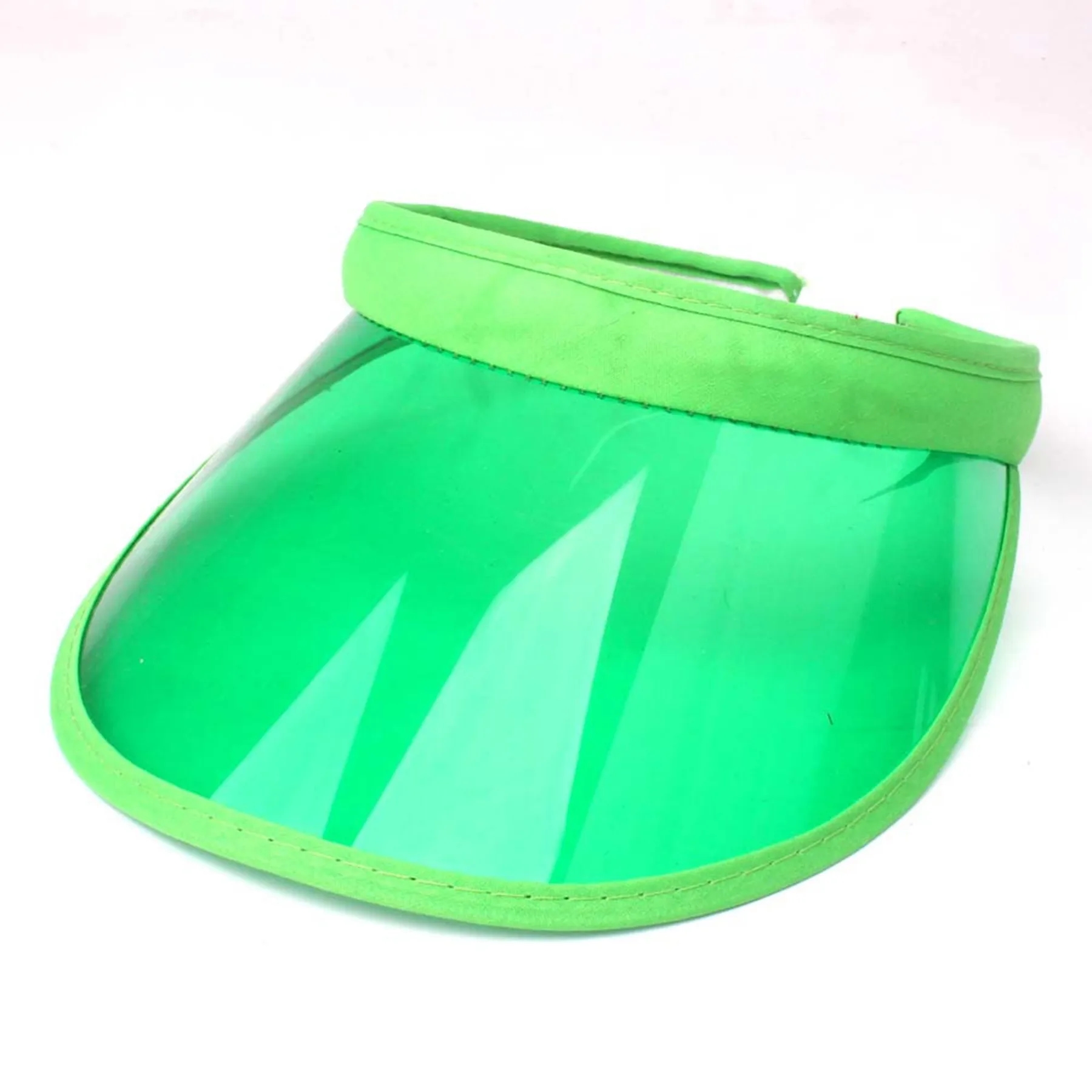 Unisex PVC Clear Sun Visors Cap 2