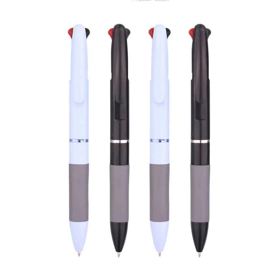 Custom Plunger-Action Three-color Ballpoint Pen 1