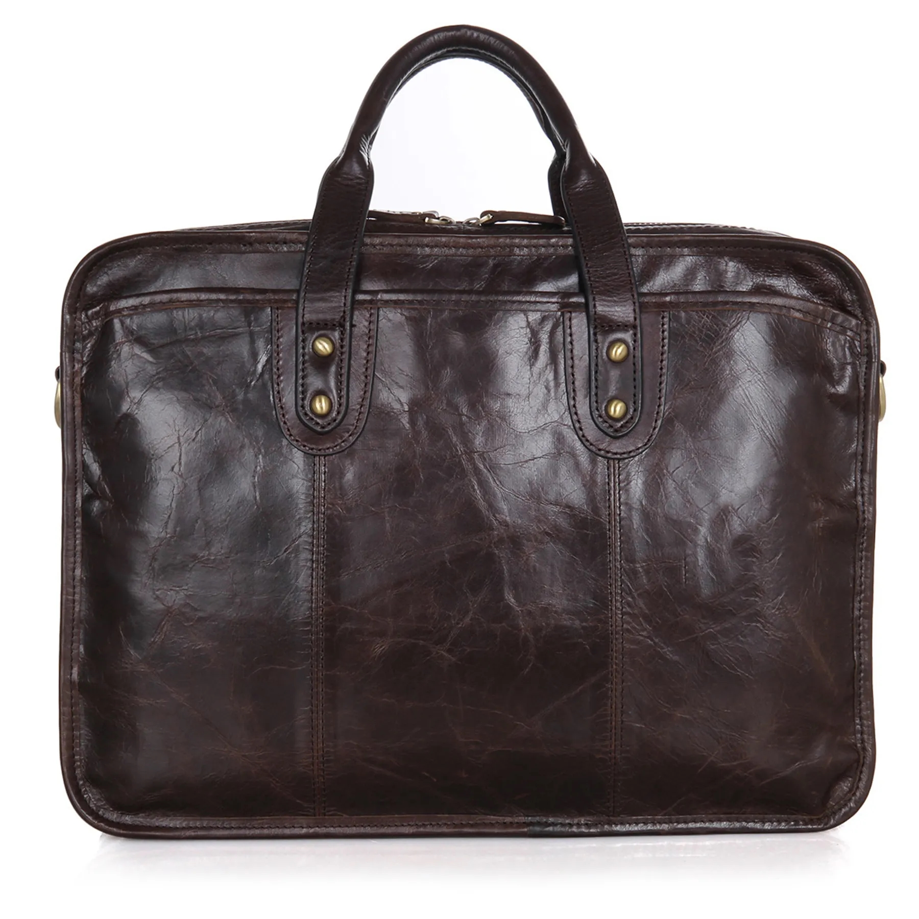 Leather Waterproof Briefcases Messenger bag for Men 2
