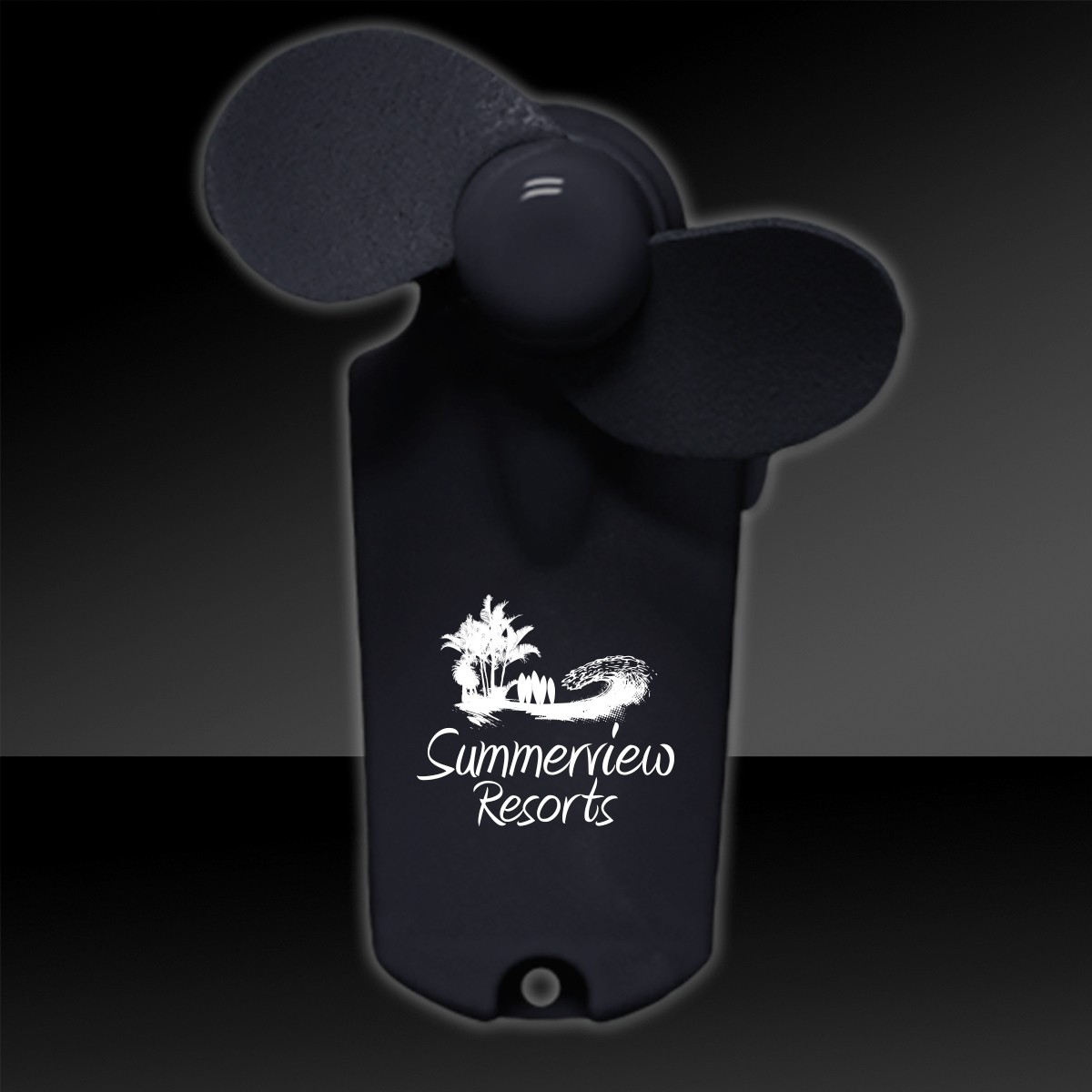 Black 3 3/4" Handheld Mini Fans
