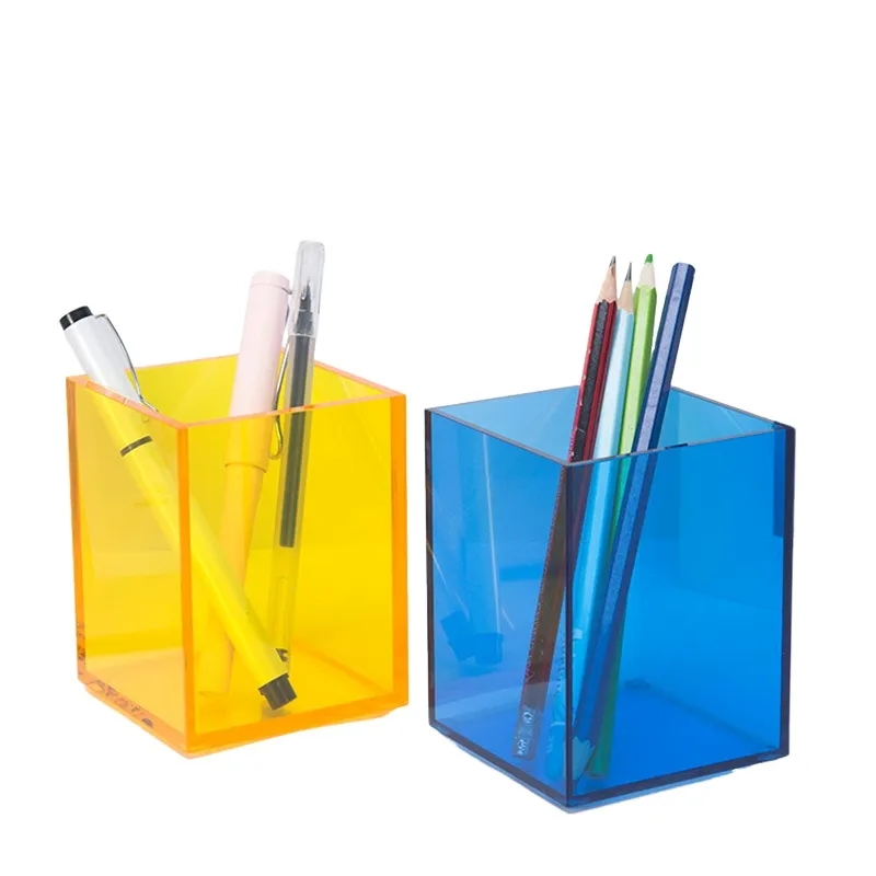 Desktop Transparent Acrylic Pen Holder 3