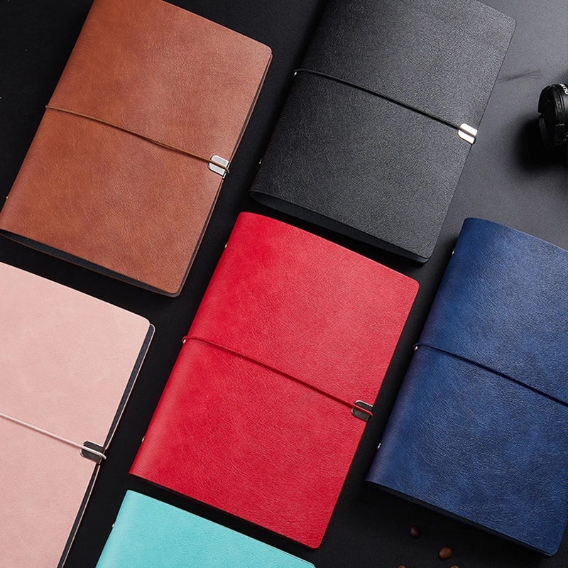 PU Leather A5 Business Travel Journal Binder Notebook 12