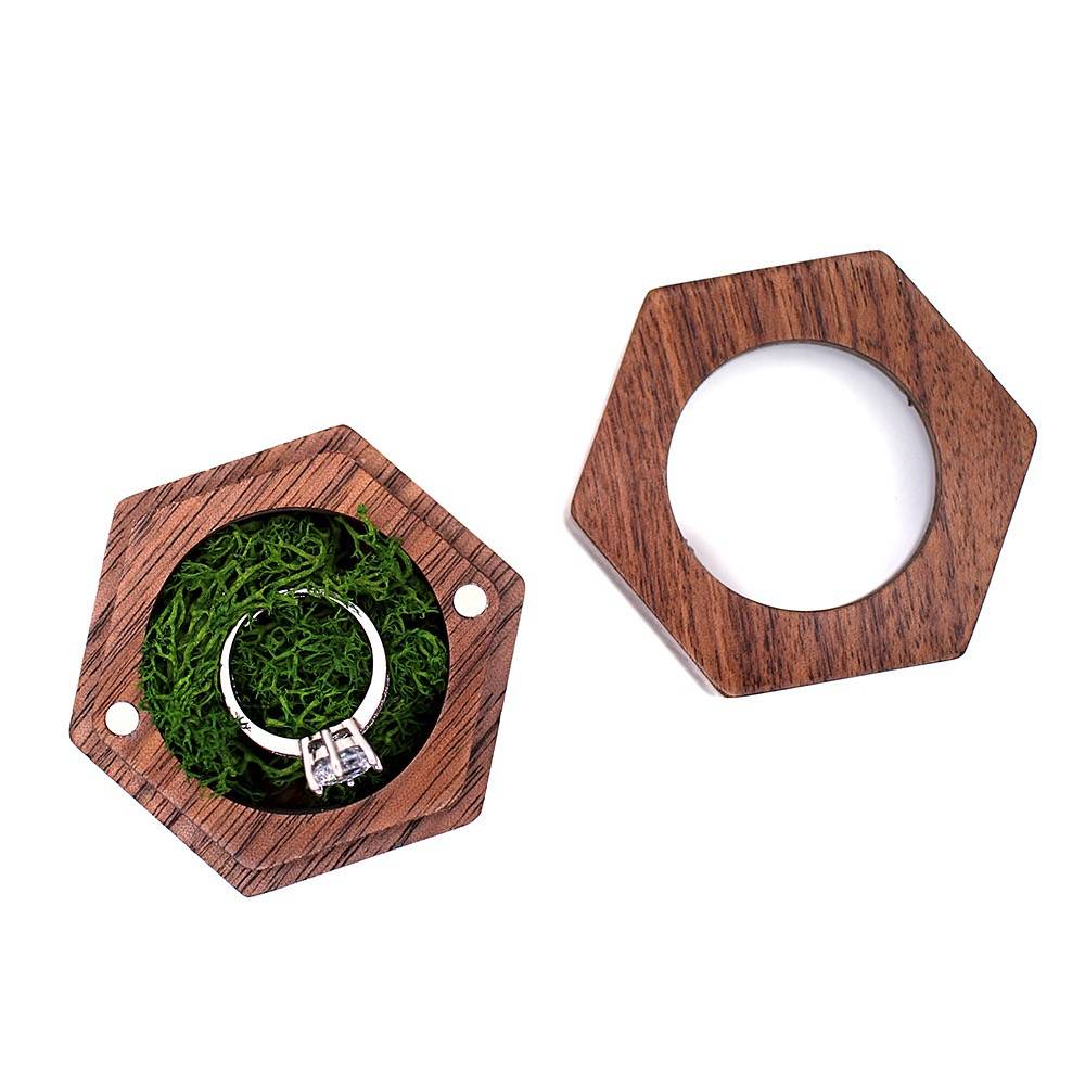 Wood Ring Box (hexagonal) 8
