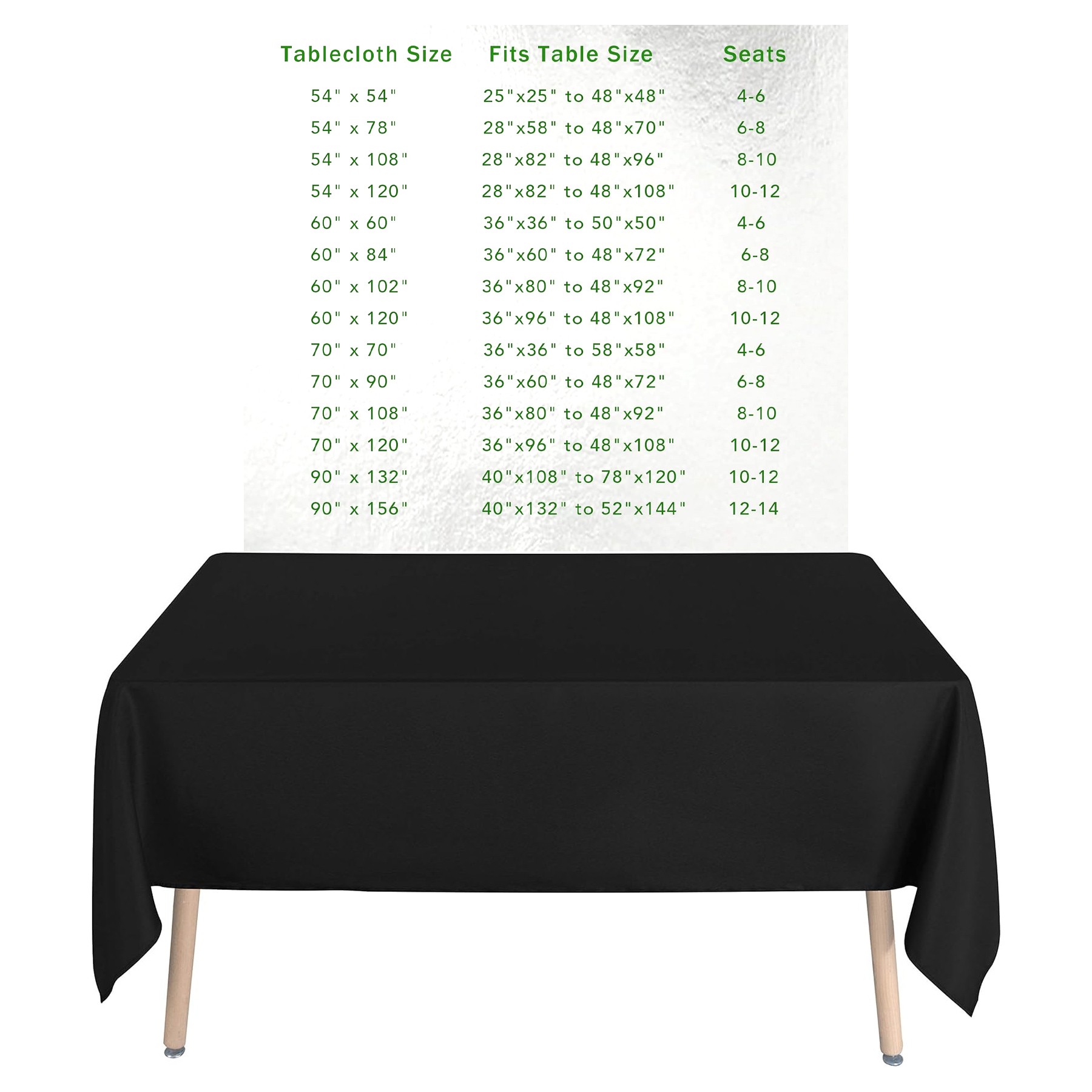 Rectangle Tablecloth - 60 x 84 Inch 3