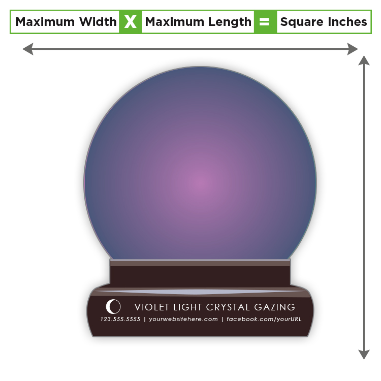 Custom Shape Magnet - 50 to 79.99 Square Inches - 30 Mil. 4