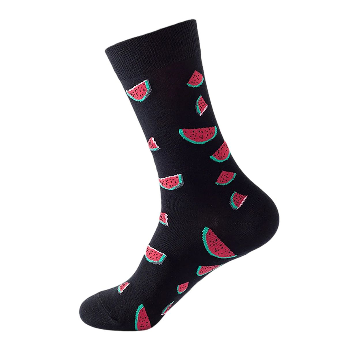 Cotton Crew Socks with Jacquard Pattern 35