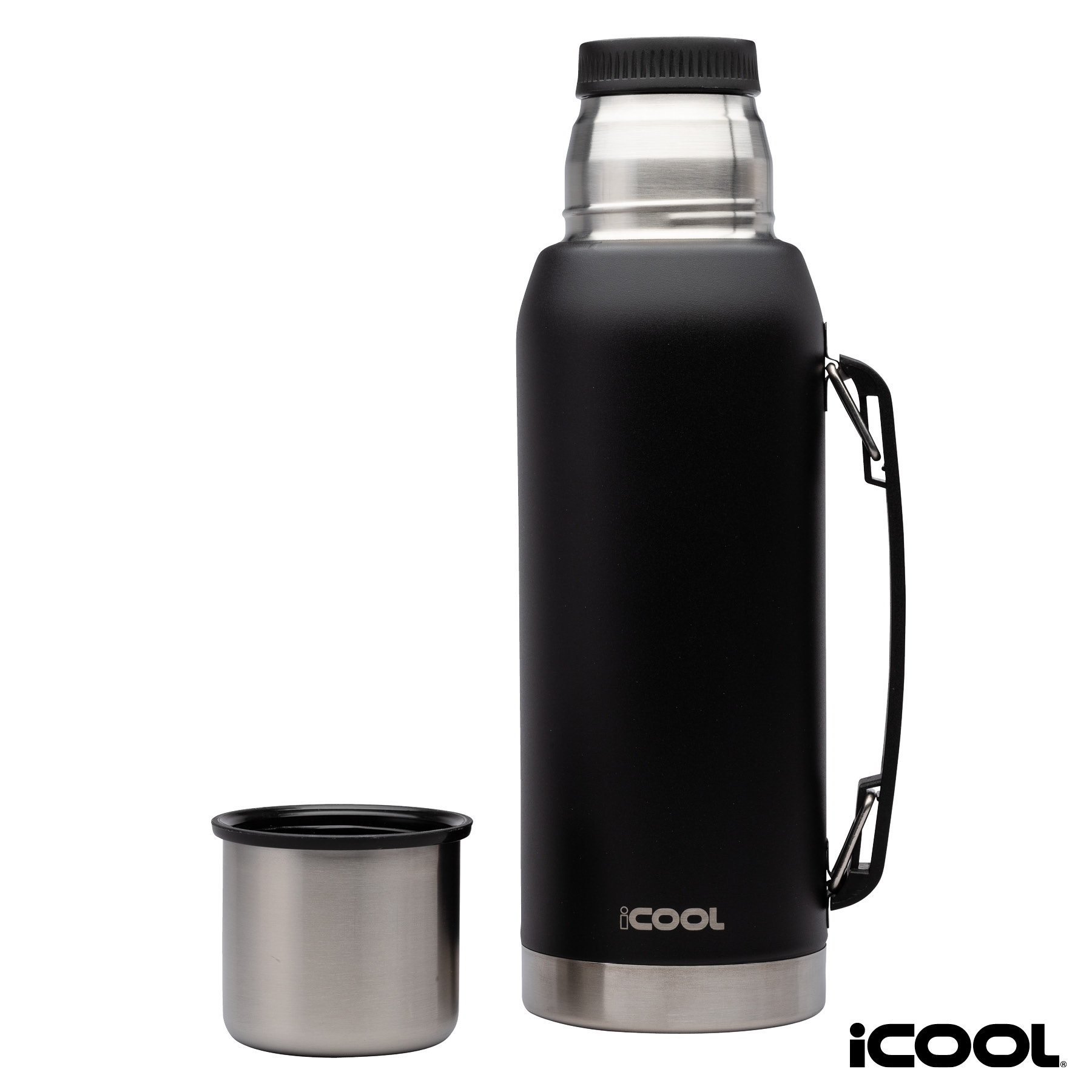 iCOOL® Silverton 34 oz. Double Wall, Stainless Steel Water Bottle 11
