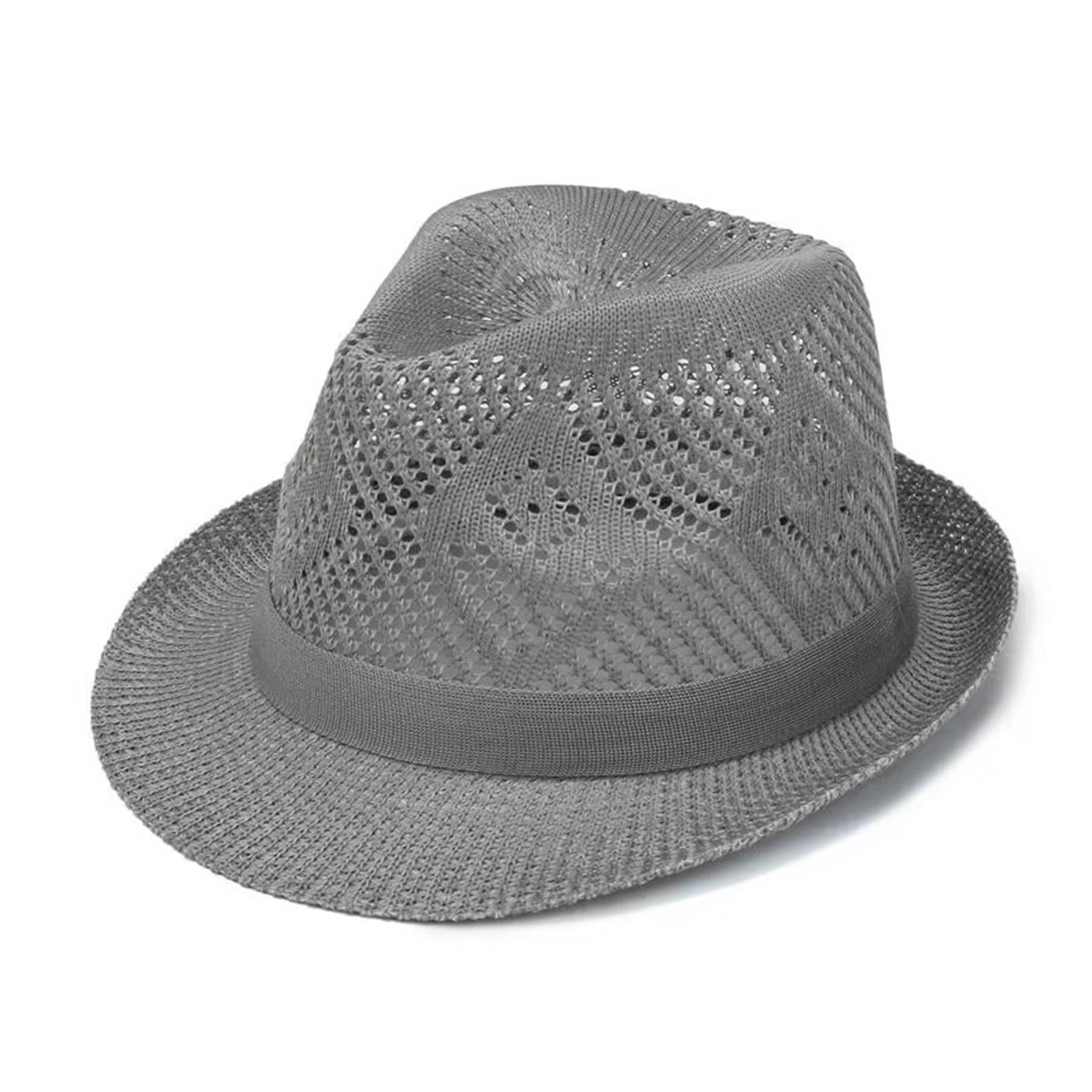 Polyester Solid jacquard breathable sun hat 3