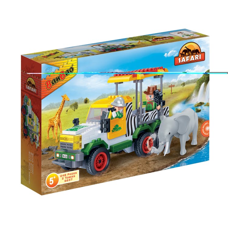 Safari Jeep Interlocking Block Sets - 239 Pieces 1