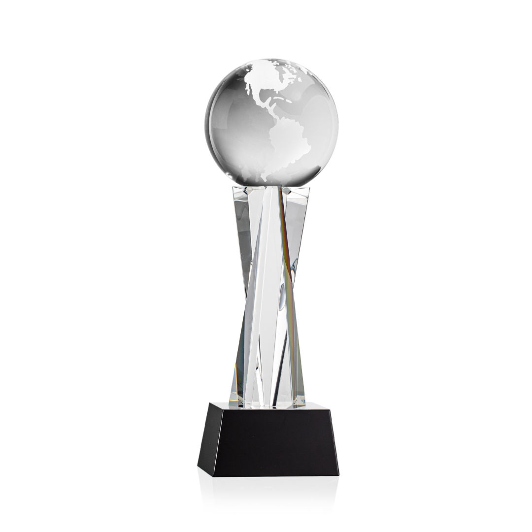 Globe Award on Grafton Base - Black 3
